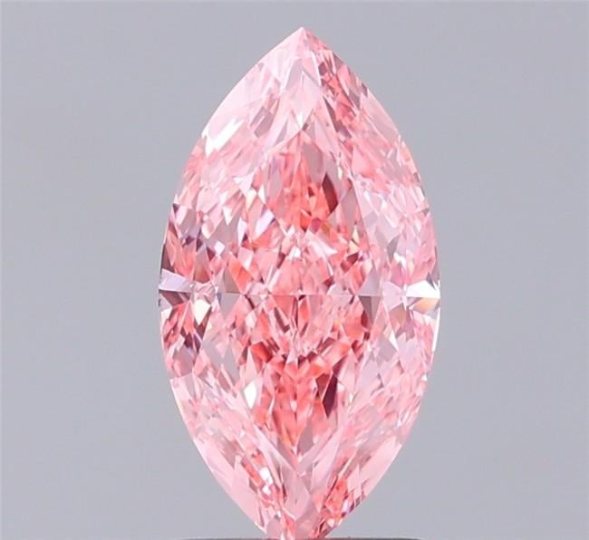 1.54 Ct. Fancy Vivid Pink Marquise Lab Grown Diamond