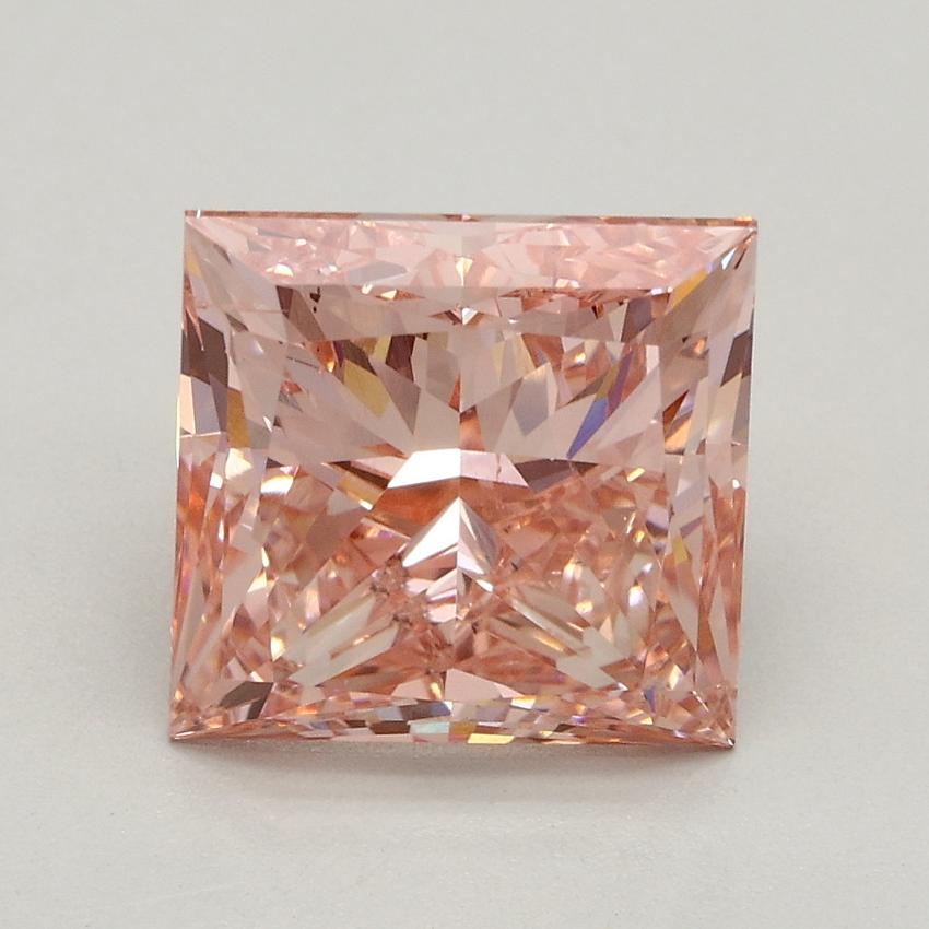3.04 Ct. Fancy Intense Pink Princess Lab Grown Diamond