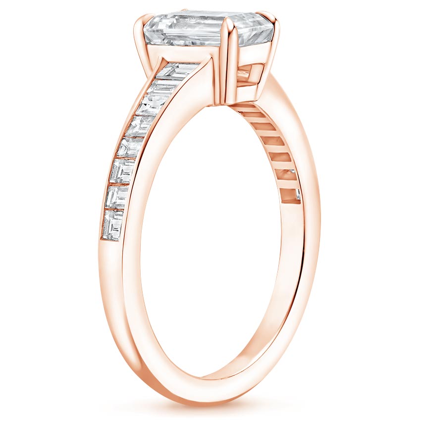 14K Rose Gold Amalfi Diamond Ring (1/2 ct. tw.), large side view
