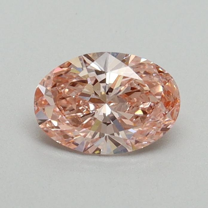 0.55 Ct. Fancy Vivid Pink Oval Lab Grown Diamond