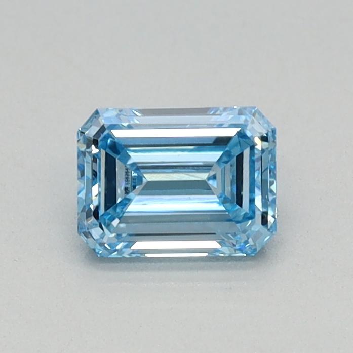 0.34 Ct. Fancy Intense Blue Emerald Lab Grown Diamond