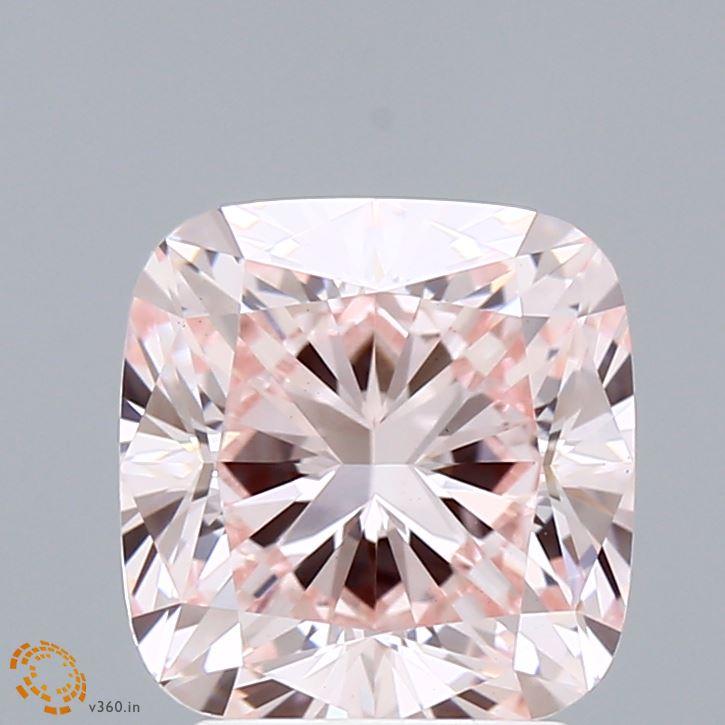 3.02 Ct. Fancy Pink Cushion Lab Grown Diamond