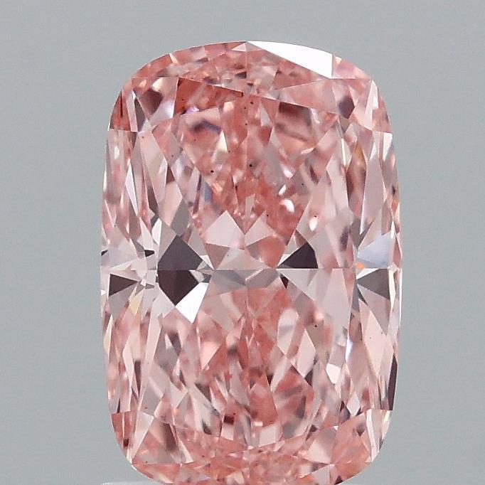 1.59 Ct. Fancy Vivid Pink Cushion Lab Grown Diamond