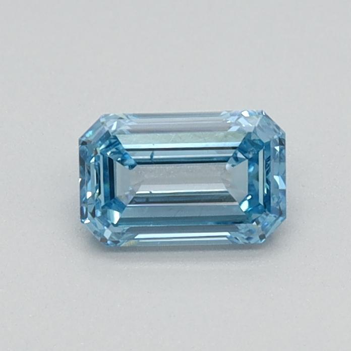 0.32 Ct. Fancy Intense  Blue Emerald Lab Grown Diamond