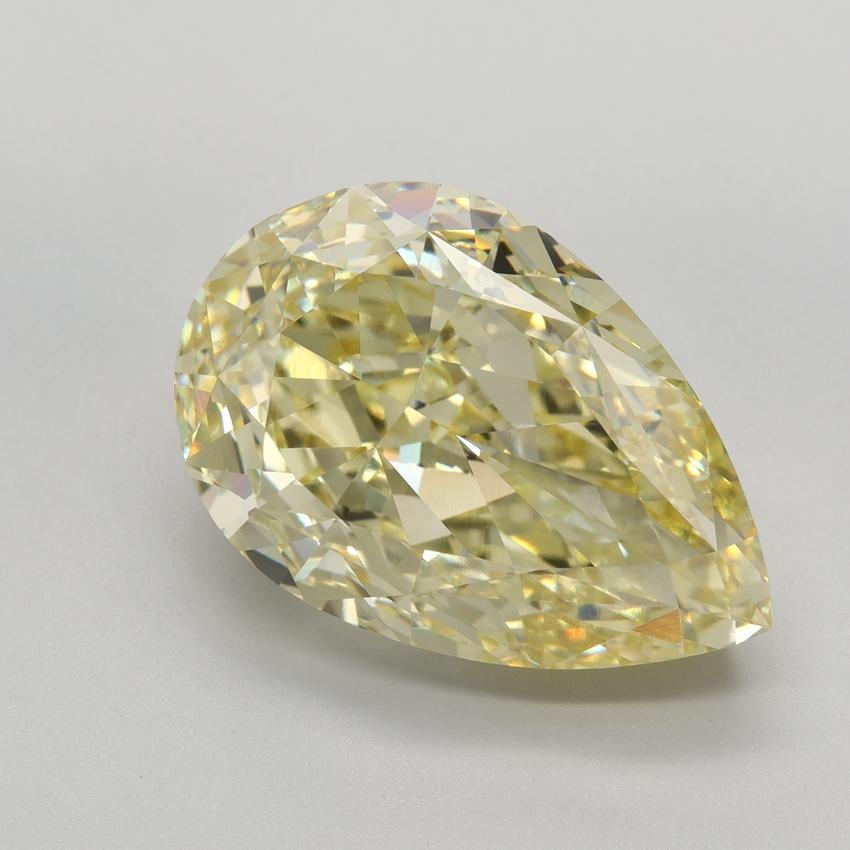 11.40 Ct. Fancy Intense Yellow Pear Lab Grown Diamond