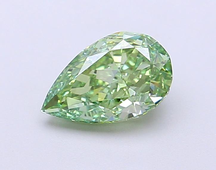 1.00 Ct. Fancy Vivid Green Pear Lab Grown Diamond
