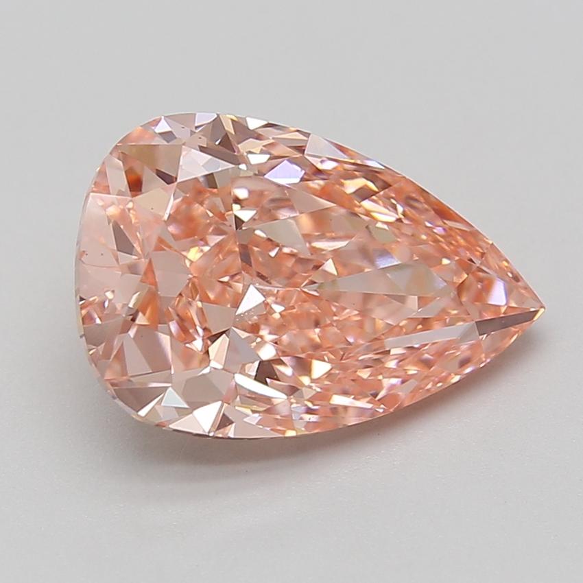 4.73 Ct. Fancy Vivid Pink Pear Lab Grown Diamond