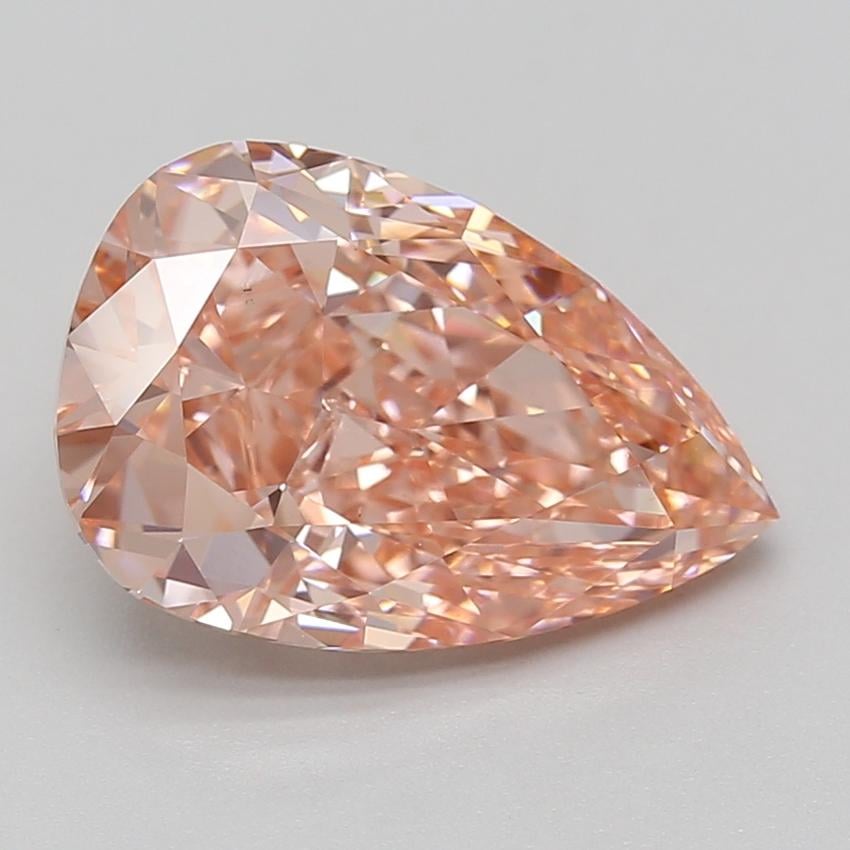 5.04 Ct. Fancy Vivid Pink Pear Lab Grown Diamond