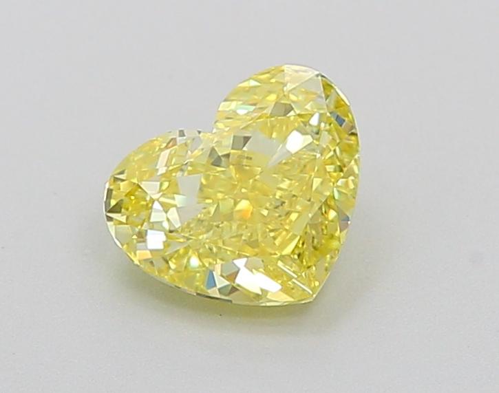 1.01 Ct. Fancy Vivid  Yellow Heart Lab Grown Diamond