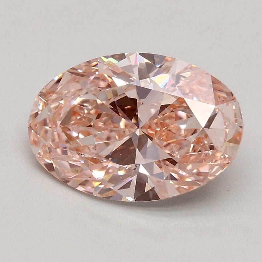 1.50 Ct. Fancy Intense Pink Oval Lab Grown Diamond