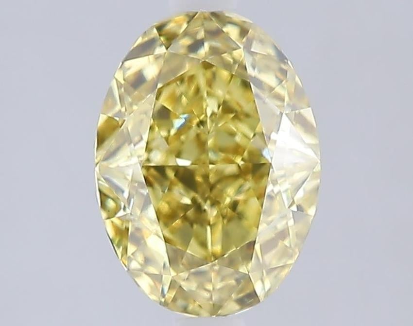 2.06 Ct. Fancy Intense  Yellow Oval Lab Grown Diamond