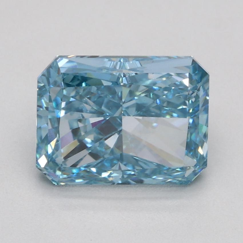 1.70 Ct. Fancy Vivid Blue Radiant Lab Grown Diamond