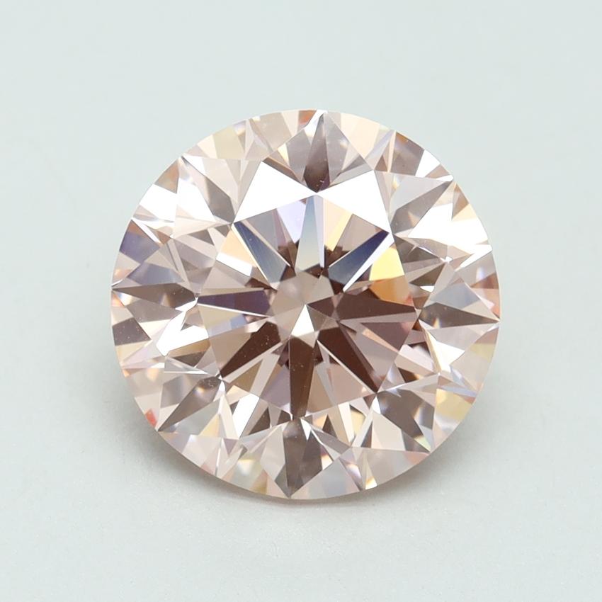 3.60 Ct. Fancy Intense Pink Round Lab Grown Diamond