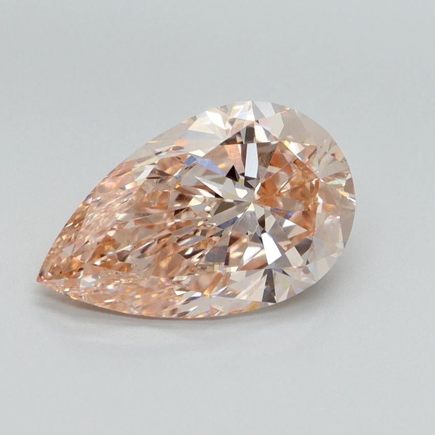 3.09 Ct. Fancy Intense Pink Pear Lab Grown Diamond