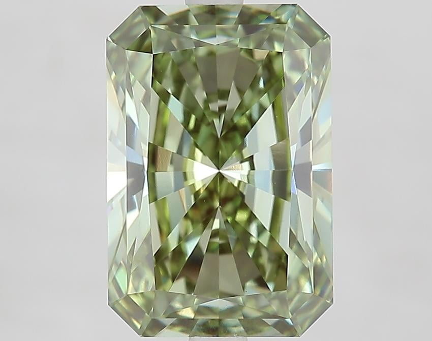 5.10 Ct. Fancy Vivid Green Radiant Lab Grown Diamond