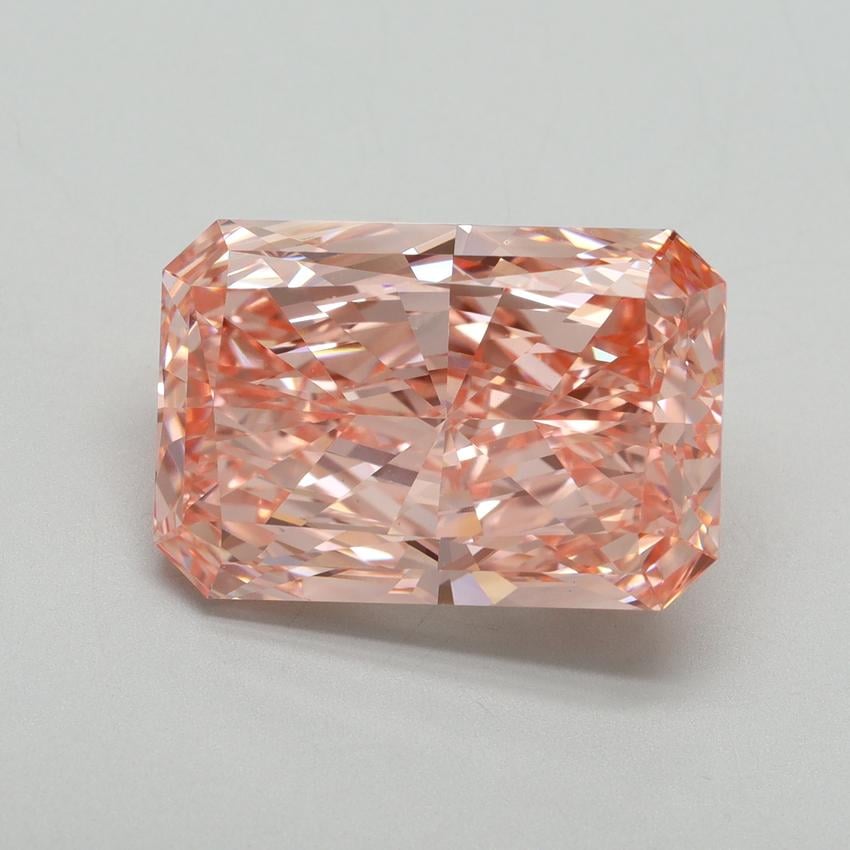 10.02 Ct. Fancy Vivid Pink Radiant Lab Grown Diamond
