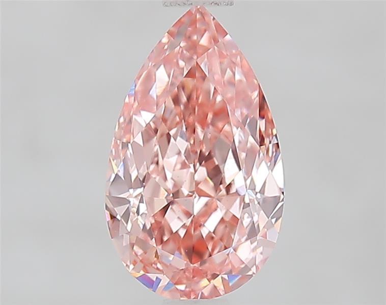 1.53 Ct. Fancy Vivid  Pink Pear Lab Grown Diamond