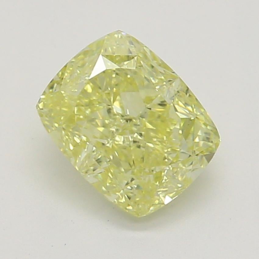 0.49 Ct. Fancy Intense Yellow Cushion Diamond