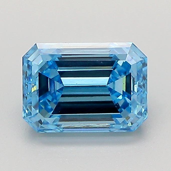 1.34 Ct. Fancy Vivid  Blue Emerald Lab Grown Diamond