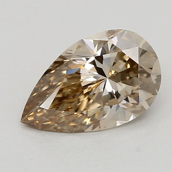 0.58 Ct. Very Light  Brown Pear Lab Grown Diamond
