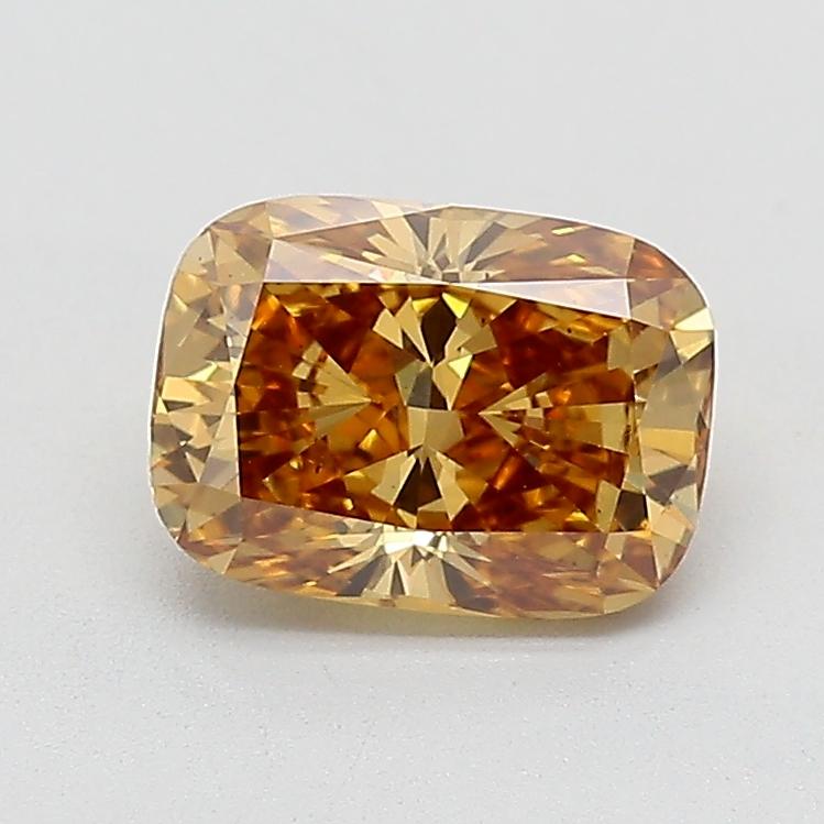 1.14 Ct. Fancy Yellowish Brown Cushion Lab Grown Diamond