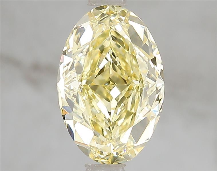 2.60 Ct. Fancy Vivid Yellow Oval Lab Grown Diamond
