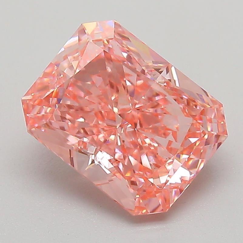 2.34 Ct. Fancy Vivid Pink Radiant Lab Grown Diamond