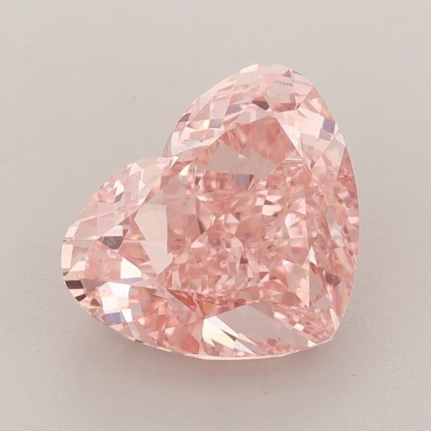 2.64 Ct. Fancy Vivid Pink Heart Lab Grown Diamond