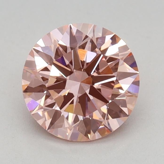 0.78 Ct. Fancy Vivid Pink Round Lab Grown Diamond