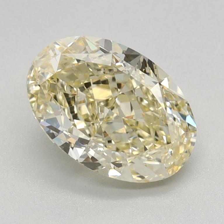 1.11 Ct. Fancy Light Yellow Oval Lab Grown Diamond