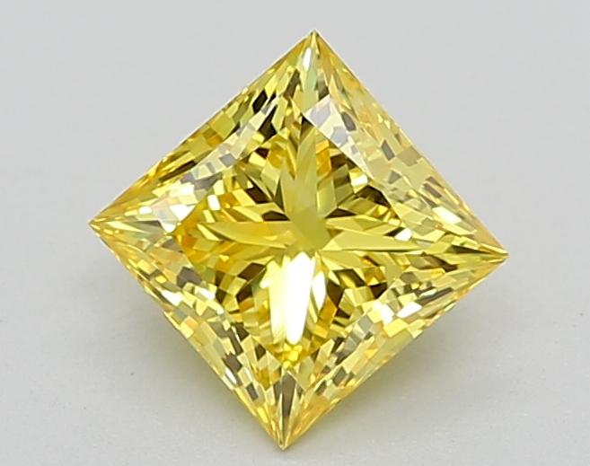 1.19 Ct. Fancy Vivid Yellow Princess Lab Grown Diamond