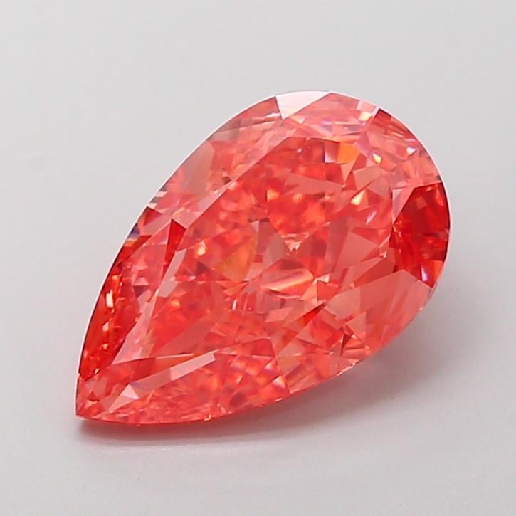 3.66 Ct. Fancy Vivid Pink Pear Lab Grown Diamond