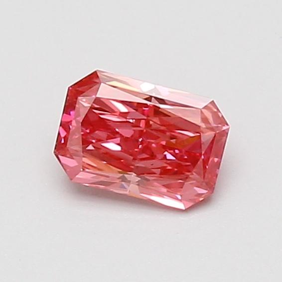 0.55 Ct. Fancy Vivid Pink Radiant Lab Grown Diamond