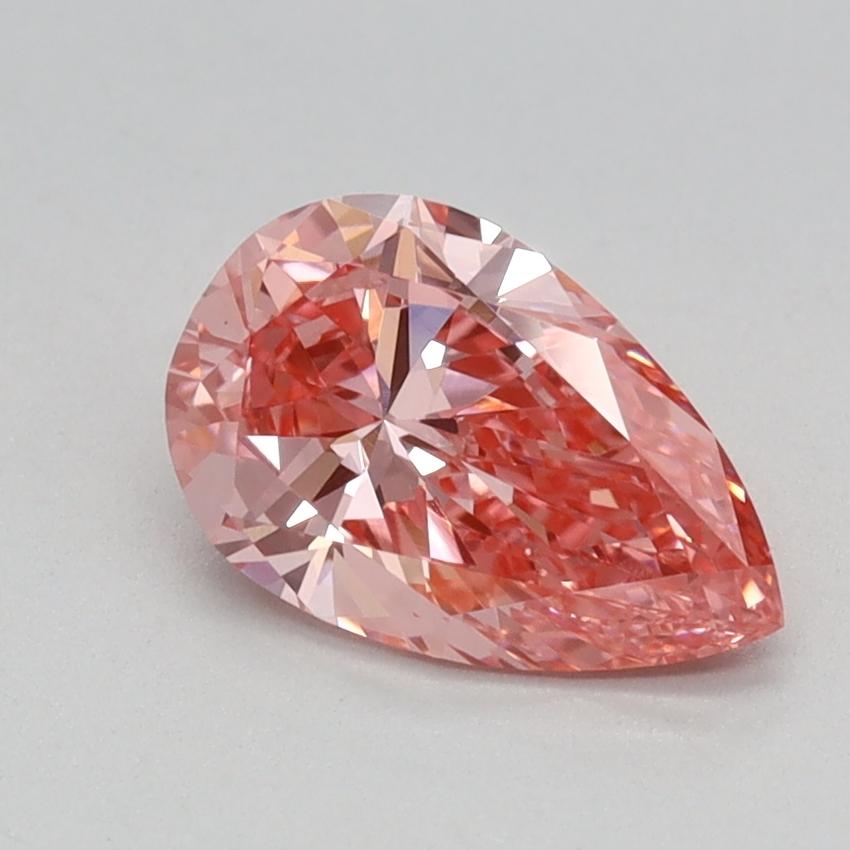 0.77 Ct. Fancy Vivid Pink Pear Lab Grown Diamond
