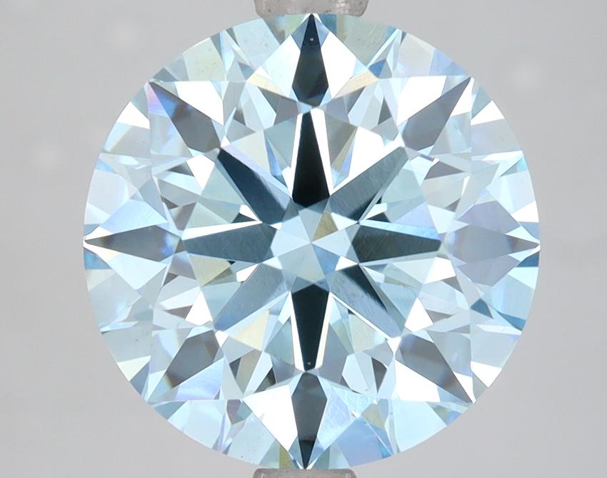 4.57 Ct. Fancy Vivid  Blue Round Lab Grown Diamond