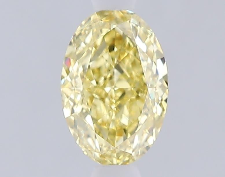 1.09 Ct. Fancy Intense  Yellow Oval Lab Grown Diamond