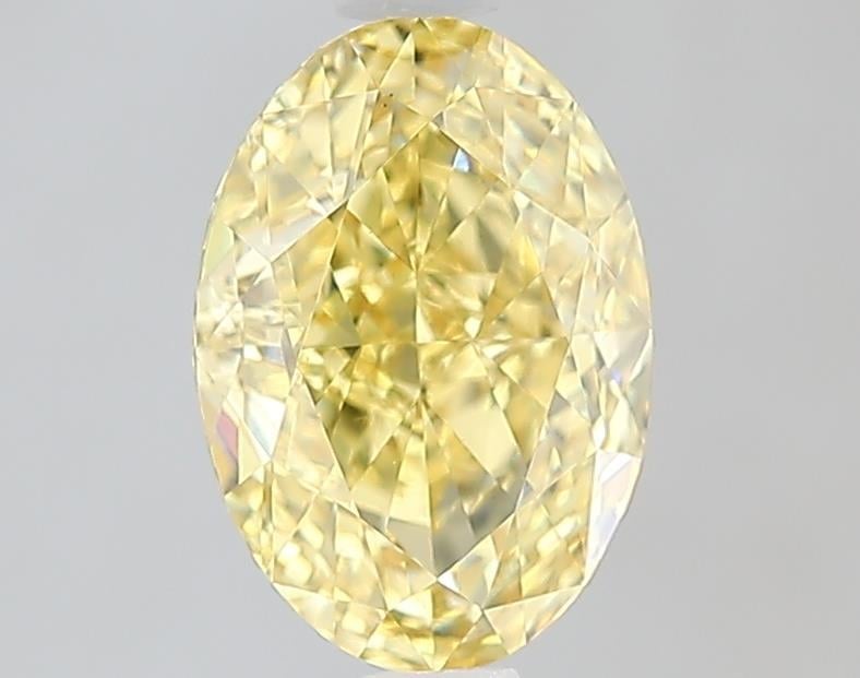 1.59 Ct. Fancy Intense  Yellow Oval Lab Grown Diamond