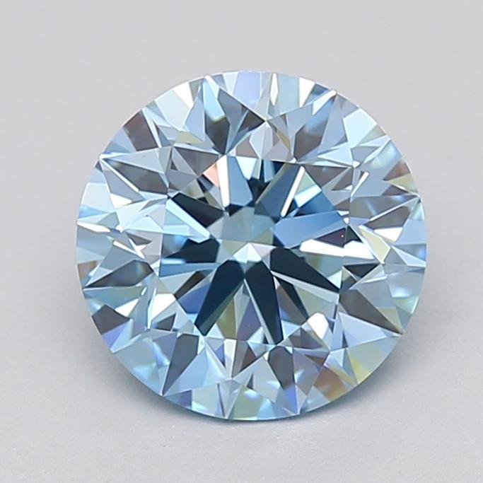 2.00 Ct. Fancy Vivid  Blue Round Lab Grown Diamond
