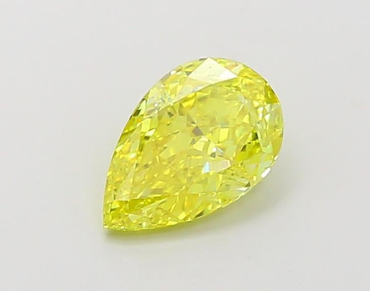 1.03 Ct. Fancy Vivid  Yellow Pear Lab Grown Diamond