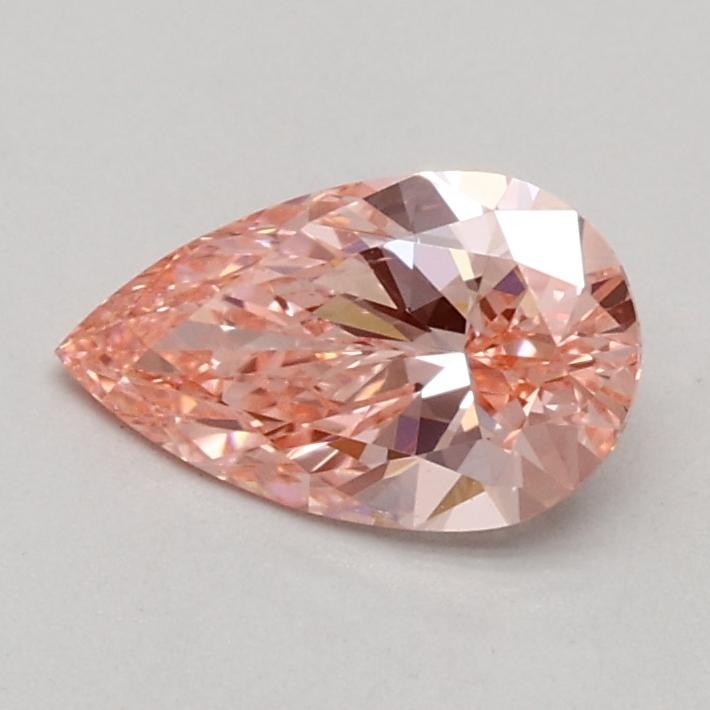 0.52 Ct. Fancy Intense Pink Pear Lab Grown Diamond