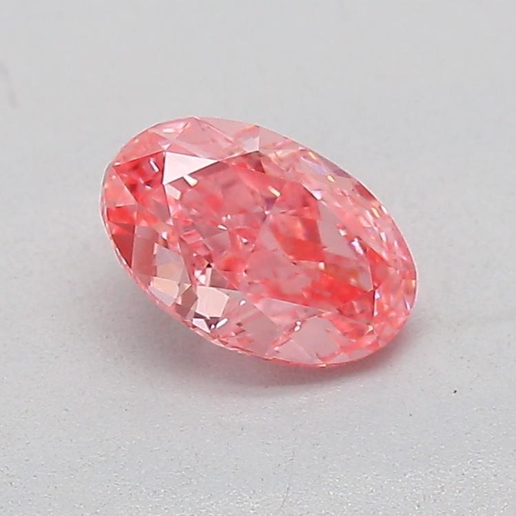 0.37 Ct. Fancy Vivid  Pink Oval Lab Grown Diamond