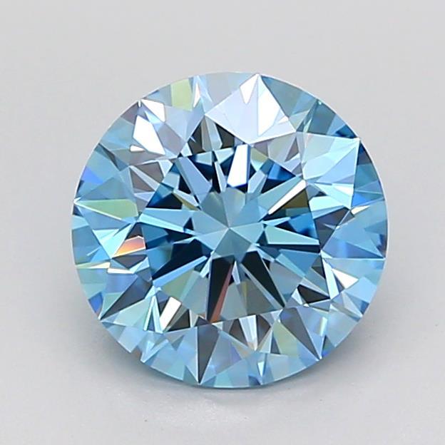 1.92 Ct. Fancy Vivid Blue Round Lab Grown Diamond