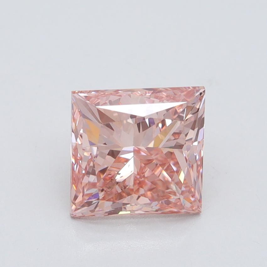 2.00 Ct. Fancy Intense Pink Princess Lab Grown Diamond