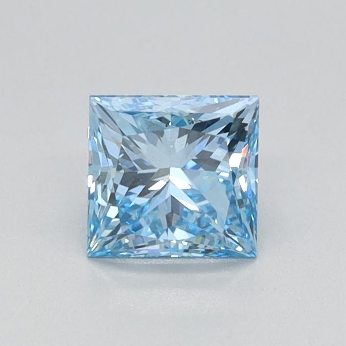 0.52 Ct. Fancy Vivid Blue Princess Lab Grown Diamond