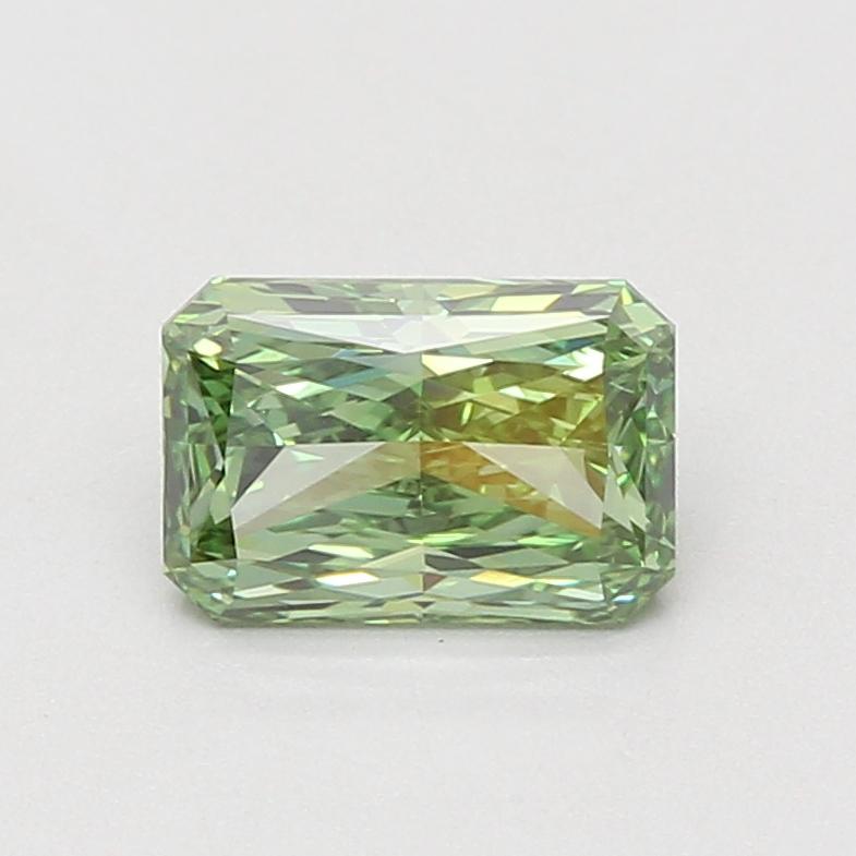 1.55 Ct. Fancy Vivid Green Radiant Lab Grown Diamond