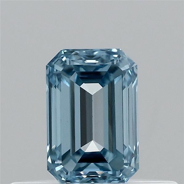 0.35 Ct. Fancy Vivid Blue Emerald Lab Grown Diamond