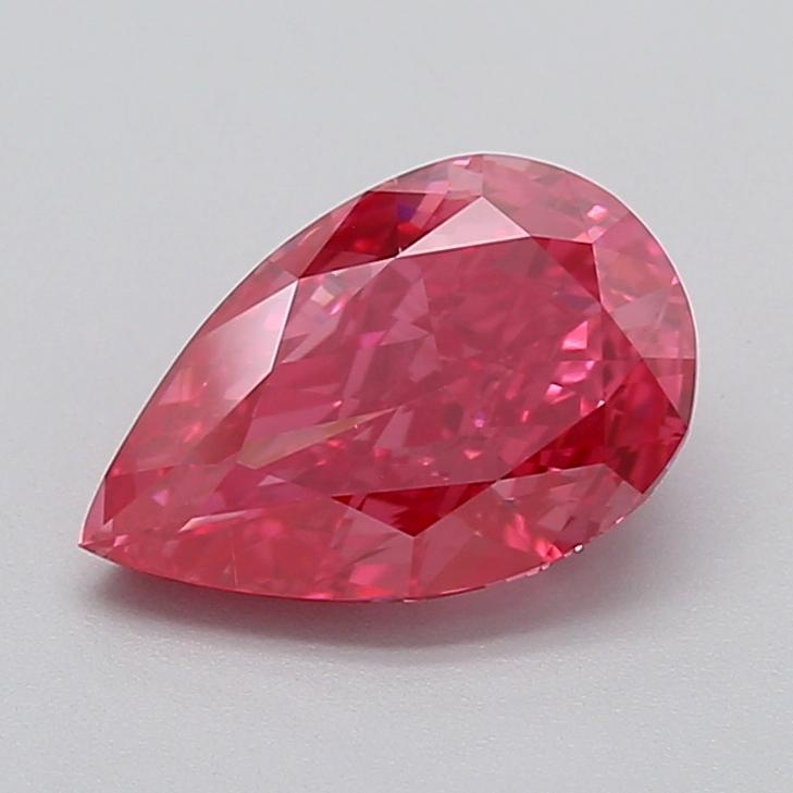 2.55 Ct. Fancy Vivid  Pink Pear Lab Grown Diamond