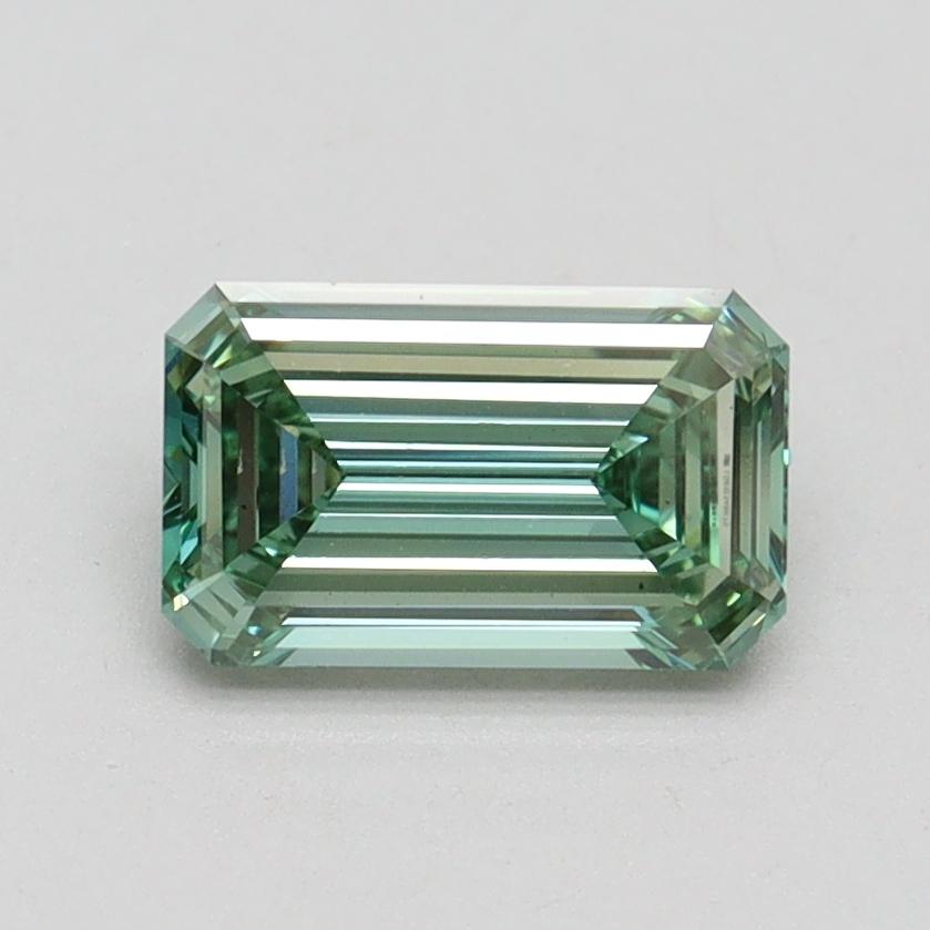 1.04 Ct. Fancy Intense Pacific Green Emerald Lab Grown Diamond