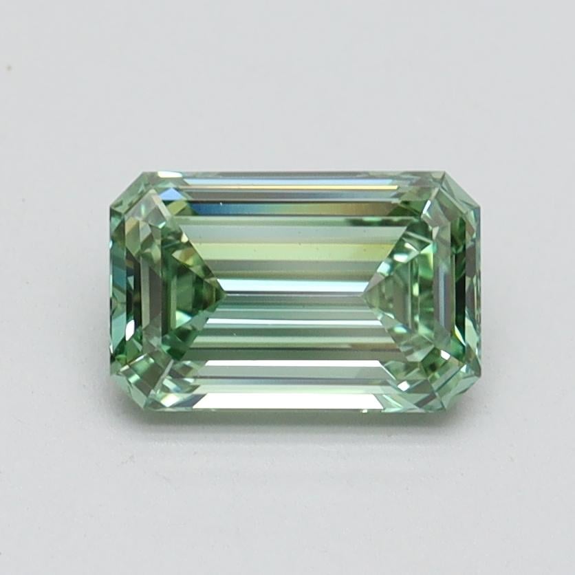 1.01 Ct. Fancy Intense Pacific Green Emerald Lab Grown Diamond