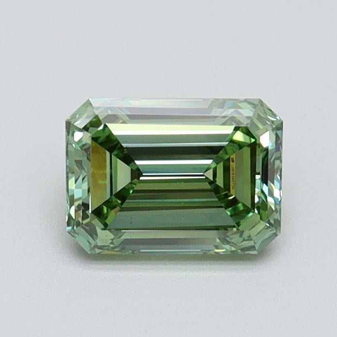 0.71 Ct. Fancy Intense Pacific Green Emerald Lab Grown Diamond